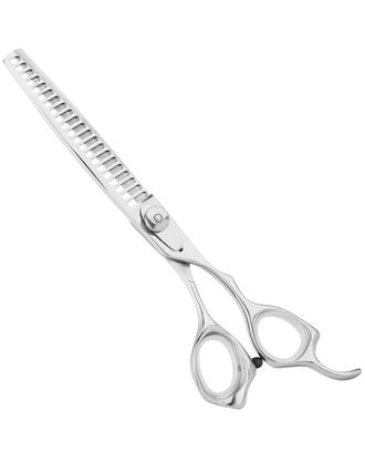 Geib Kiss Silver Pink Chunker 7.5" - degażówki groomerskie jednostronne proste, 21 ząbków