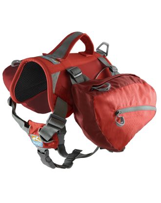 Kurgo Baxter Backpack 3,75L Red - sakwy dla średniego i dużego psa, czerwone
