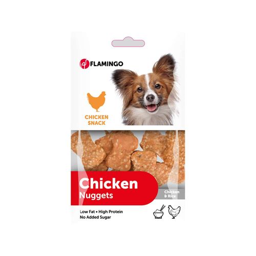 Flamingo Chicken Nuggets 85g - przysmaki dla psa, kurczak z ryżem