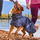 Hurtta Monsoon Coat II Eco Blackberry - kurtka przeciwdeszczowa dla psa, grafitowa