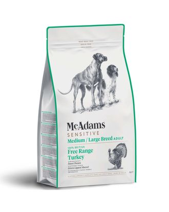 McAdams Sensitive Medium/Large Breed Free Range Turkey - wypiekana karma z indykiem dla psów średnich i dużych ras