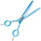 P&W Blue Star Thinning Scissors 6.5" - degażówki groomerskie proste dla osób leworęcznych, 48 ząbków