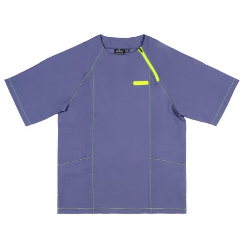 Artero Manila Zipper Smock Blue - bluza groomerska unisex, z kieszeniami na akcesoria