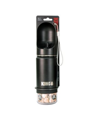 KONG Trek & Treat Bottle 295ml - bidon dla psa z pojemnikiem na smaczki