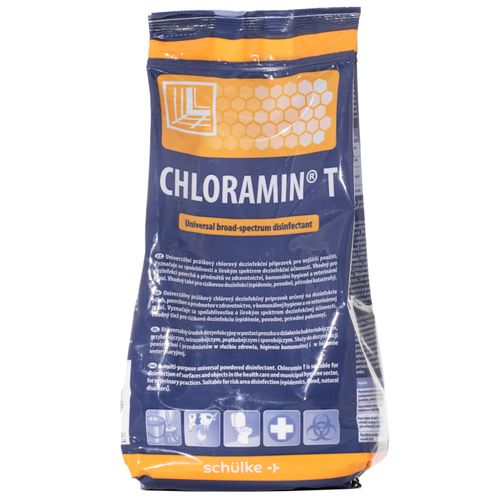 Schulke Chloramin T 1kg - uniwersalny proszek do dezynfekcji, o szerokim zastosowaniu