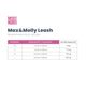 Max&Molly Short Leash Matrix Pink - klasyczna smycz dla psa z odblaskowymi przeszyciami, 120cm
