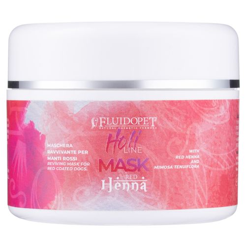 FluidoPet Holi Line Mask Red Henna - rewitalizująca maska do czerwonych odcieni sierści psa