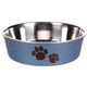Flamingo Kena Metallic Blue Bowl - antypoślizgowa miska dla psa i kota