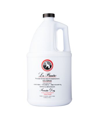 Les Poochs La Vitamin Enriched Shampoo (damski) - luksusowy szampon witaminowy dla suczek, koncentrat 1:14 - 3,8L