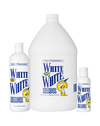 Chris Christensen White on White Shampoo szampon wybielający dla psów o białej i jasnej sierści.