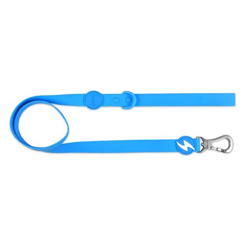 Dashi Colorflex Leash Blue 120cm - miejska, wodoodporna smycz dla psa, niebieska