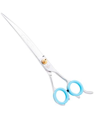 P&W Umberto Lehmann Curved Scissors 8" - profesjonalne nożyczki groomerskie gięte, stworzone we współpracy ze światowej sławy groomerem i sędzią kynologicznym