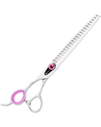 Kenchii Love Left Chunkers 8" - degażówki groomerskie dla leworęcznych, 22 ząbki