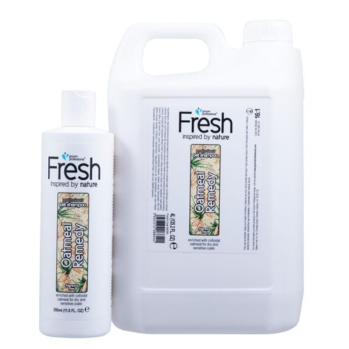 Groom Professional Fresh Oatmeal Remedy Shampoo - hipoalergiczny szampon dla wrażliwych psów, koncentrat 1:16