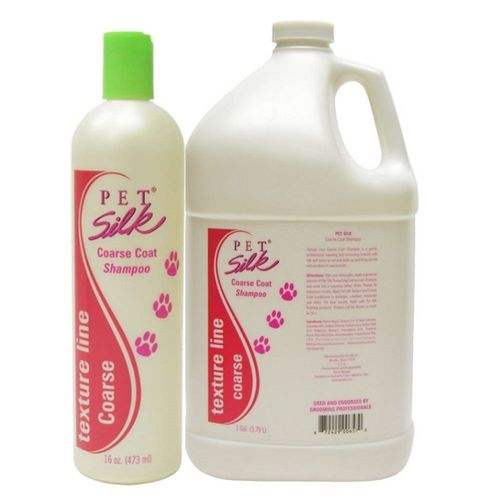 Pet Silk Texturizing Coarse Coat Shampoo - szampon dla psa z sierścią grubą, zbitą i wymagającą, nadający teksturę i zwiększający objętość szaty, koncentrat 1:16