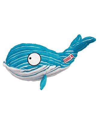KONG CuteSeas Whale - pluszowy wieloryb zabawka dla psa, z piszczałką