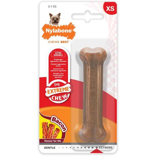 Nylabone Extreme Chew Bacon Bone - wytrzymały gryzak dla psa, o smaku bekonu
