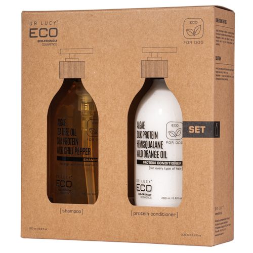Dr Lucy Coarse Hair Shampoo - zestaw kosmetyków do szorstkiej sierści psa, szampon + odżywka