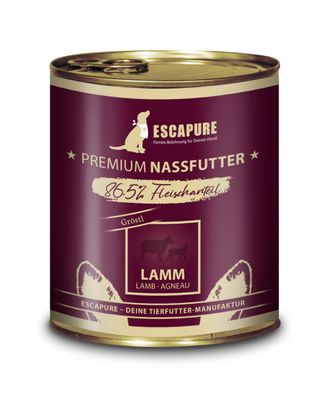 Escapure Gröstl Lamm - mokra karma dla psa, z jagnięciną, 86,5% mięsa - 800g