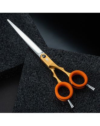 Jargem Asian Style Light Straight Scissors 6,5" - bardzo lekkie, proste nożyczki z kolorowymi ringami, do strzyżenia w stylu koreańskim