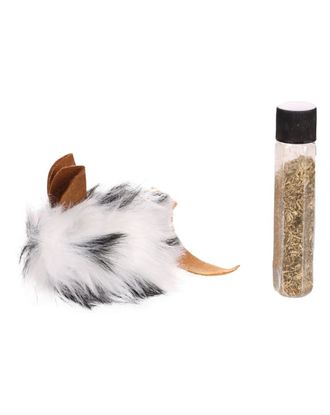 Flamingo Cat Sikske Mouse 9cm - myszka dla kota, zabawka z zapasem kocimiętki