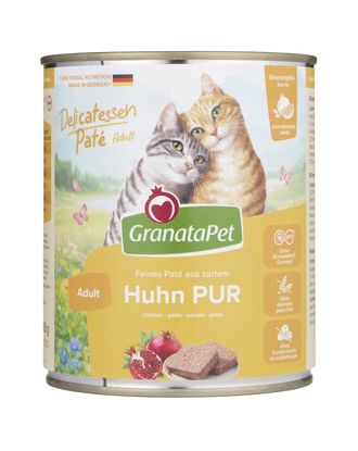 GranataPet DeliCatessen Chicken Pur - bezzbożowa mokra karma dla kota, kurczak - 6x 800g