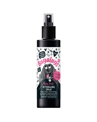 Bugalugs Baby Fresh Detangling Spray - odżywka ułatwiająca rozczesywanie dla psa, kota i koni, o pudrowym zapachu