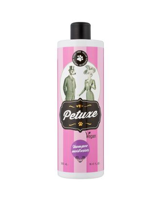 Petuxe Moisturiser Shampoo - wegański szampon nawilżający do suchej i zniszczonej sierści psów i kotów oraz ras z długim włosem