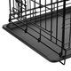 Flamingo Keo Black - metalowa klatka dla psa, S: 43x63x49cm