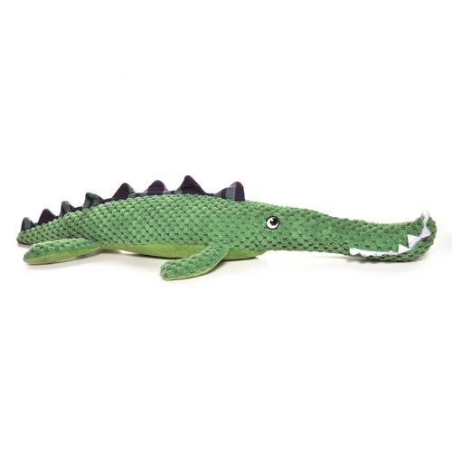 Record Green Alligatore 50cm - zabawka dla psa, pluszowy aligator z piszczałką
