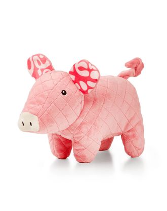 Max&Molly Huggles Pig Hamlet - zabawka pluszowa dla psa, świnka z niskotonową piszczałką i szeleszczącymi uszami