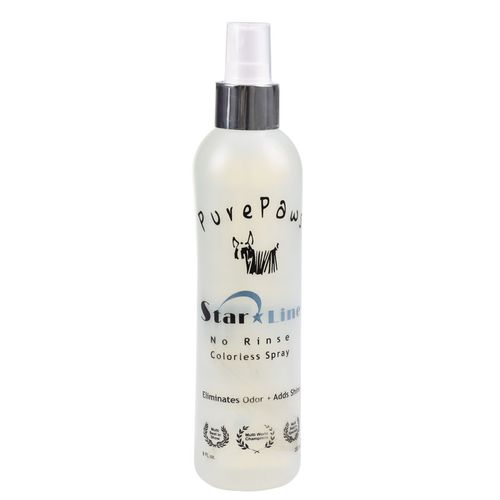 Pure Paws Star Line No Rinse Colorless Spray 237ml - suchy szampon w sprayu, odświeża sierść, eliminuje nieprzyjemne zapachy, nadaje połysk