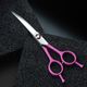 Jargem Pink Curved Scissors 6"- nożyczki groomerskie gięte z ozdobną śrubą, różowe