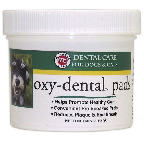 Miracle Care Oxy-Dental Pads 90 szt. - waciki do higieny jamy ustnej psa i kota