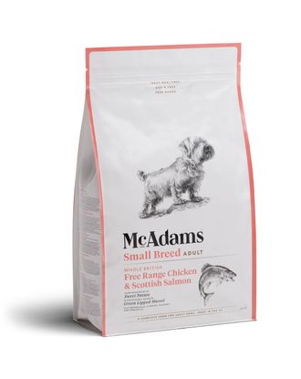 McAdams Small Breed Free Range Chicken  & Salmon - wypiekana karma dla małego psa, kurczak z wolnego wybiegu i łosoś - 2kg