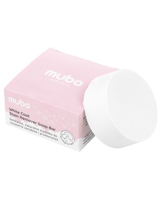Mubo White Coat Stain Remover Soap Bar 40g - naturalne mydełko na zacieki u psa i kota