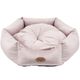 Biglo Bed Velur Love Pink L - eleganckie welurowe legowisko dla psa i kota, heksagon brudny róż