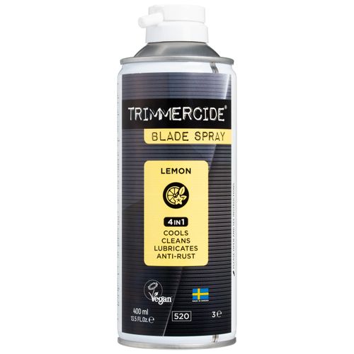 Trimmercide Blade Spray 4in1 Lemon 400ml - preparat do konserwacji i czyszczenia ostrzy, zapach cytrynowy