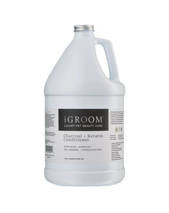 iGroom Charcoal Keratin Conditioner - odżywka detoksykująco-nawilżająca dla psa i kota, koncentrat 1:8 - 3,8L