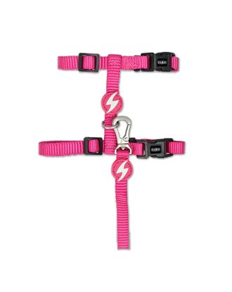 Dashi Solid Cat Harness + Leash Black - szelki i smycz dla kota, zestaw