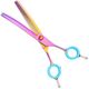 P&W ButterFly Curved Thinning 7" - profesjonalne degażówki groomerskie, gięte 54 ząbki