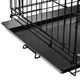 Flamingo Keo Black - metalowa klatka dla psa, M: 47x77x54cm