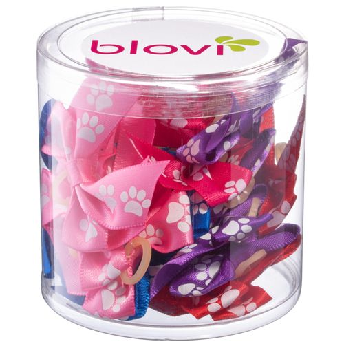 Blovi Bows Paws 25szt. - kolorowe kokardki w łapki, na gumeczce, dla psa