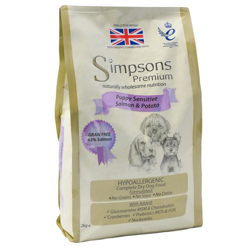 Simpsons salmon and online potato puppy food