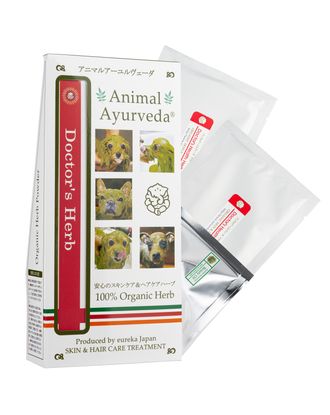 Animal Ayurveda Docor's Health Herb Starter Pack 60g + 5ml - naturalna maska i olejek  dla psa i kota, wspierająca zdrowie skóry