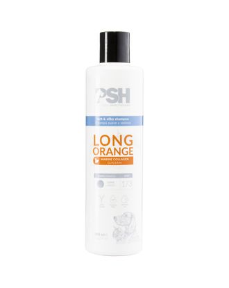 PSH Daily Beauty Long Orange Shampoo 300ml - kolagenowy szampon do długiej sierści psa i kota, zmiękcza i wygładza