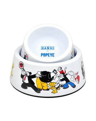 Dashi Popeye Bowl - miska z melaminy, dla psa i kota, ze wzorem Popeye