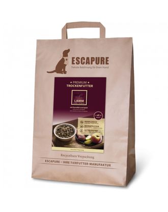 Escapure Premium Lamm - wysokiej jakości karma dla psa, jagnięcina wypiekana w piecu - 4kg