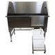 Blovi Free Standing Stainless Tub - wanna groomerska ze stali nierdzewnej, z rampą na kołach