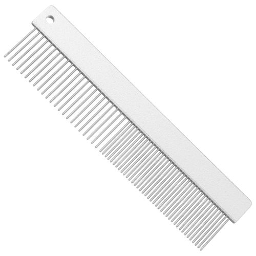 KW Smart Double Comb Large - duży grzebień metalowy 16cm, mieszany rozstaw ząbków